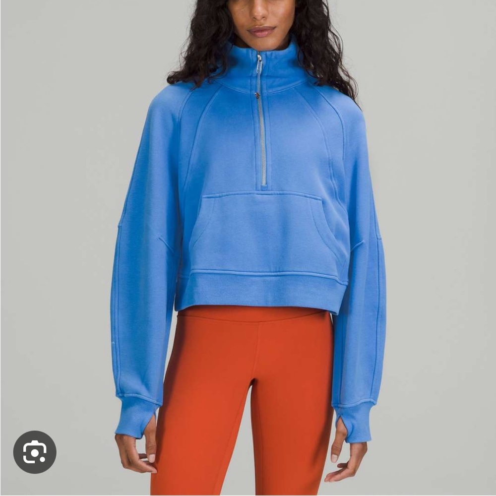 Lululemon scuba oversize funnel neck half zip. Blue Nile Xs/S